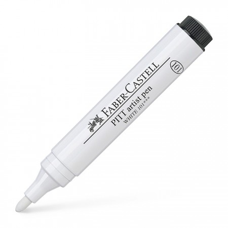 Pitt Artist Pen, 2.5mm Tip, White